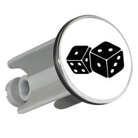 Waschbeckenstöpsel Würfel Dice 4cm Abflussstopfen