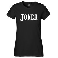 Damen T-Shirt Joker Schriftzug Größe XS-XXL