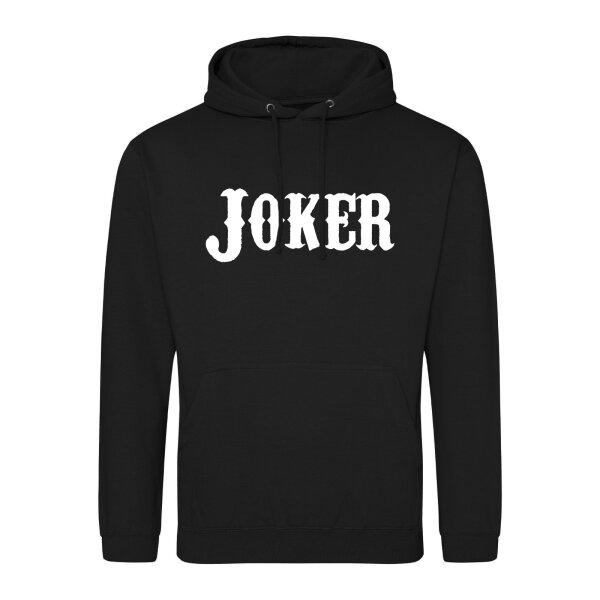 Unisex Hoodie Joker Schriftzug Größe S-3XL
