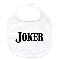 Baby Lätzchen Joker Schriftzug