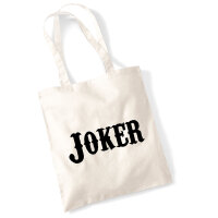 Jutebeutel Joker Schriftzug 10 Liter