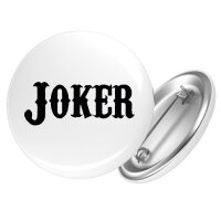 Button Joker Schriftzug
