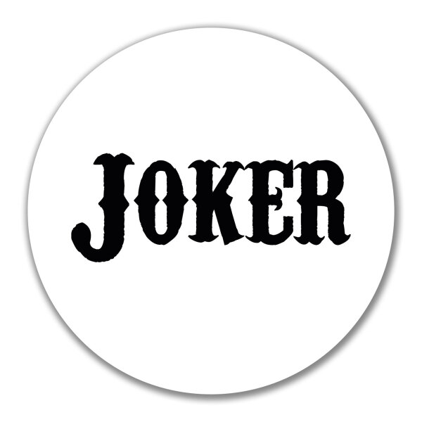 Aufkleber Joker Schriftzug 10cm Sticker