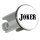 Waschbeckenstöpsel Joker Schriftzug 4cm Abflussstopfen