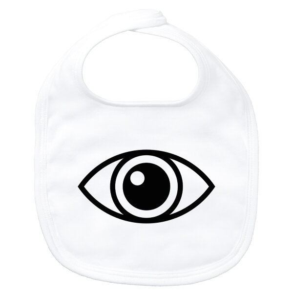 Baby Lätzchen Auge Eye Klettverschluss