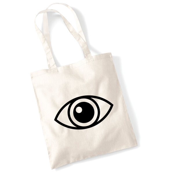 Jutebeutel Auge Eye 10 Liter