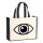 Jutetasche Auge Eye 21 Liter Black