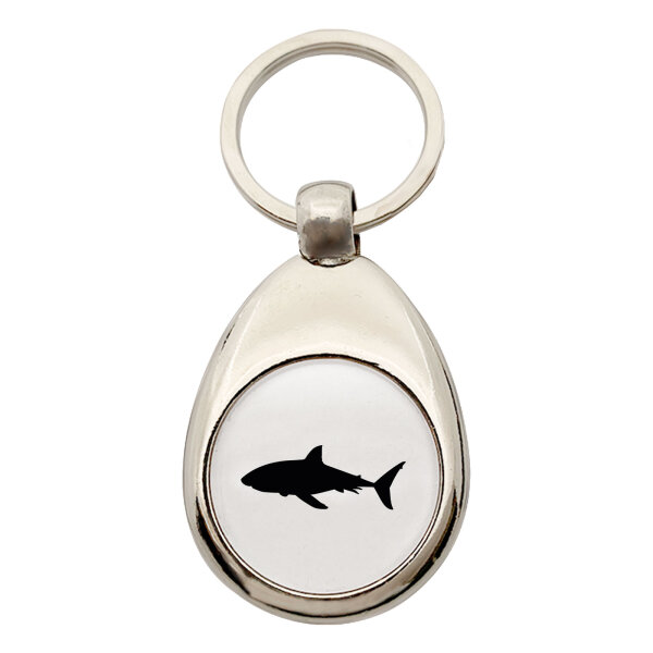 Schlüsselanhänger Hai Silhouette