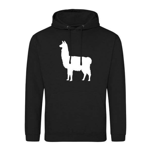 Unisex Hoodie Lama Silhouette Größe S-3XL