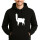 Unisex Hoodie Lama Silhouette Größe S-3XL