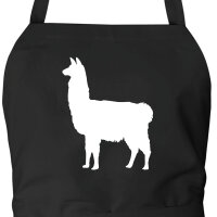 Schürze Lama Silhouette
