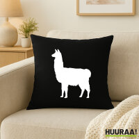 Kissen Lama Silhouette 40x40cm
