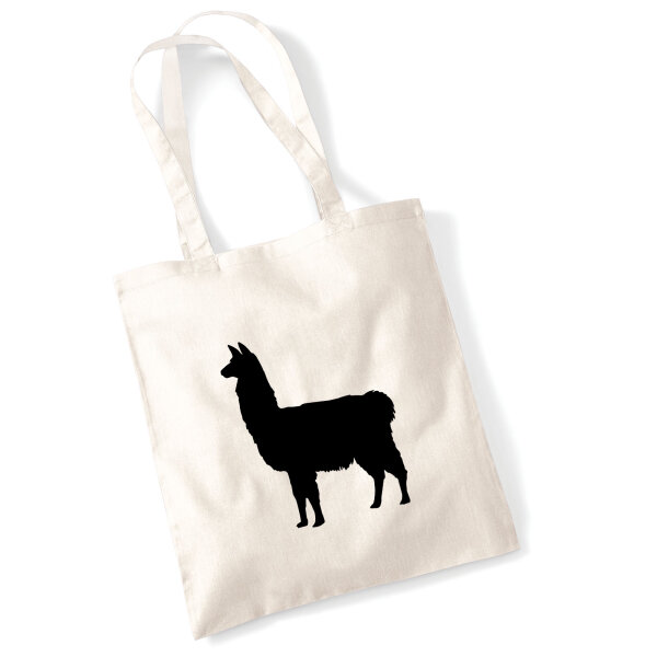 Jutebeutel Lama Silhouette 10 Liter