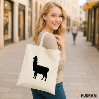 Jutebeutel Lama Silhouette 10 Liter
