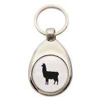 Schlüsselanhänger Lama Silhouette