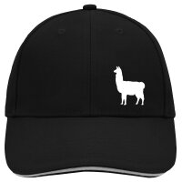 Cappy Mütze Lama Silhouette