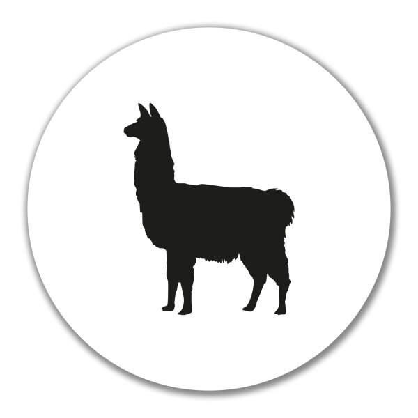 Aufkleber Lama Silhouette 10cm Sticker