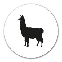 Aufkleber Lama Silhouette 10cm Sticker