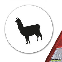 Aufkleber Lama Silhouette 10cm Sticker