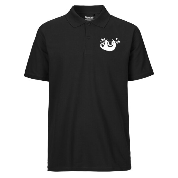 Herren Polo Shirt Faultier Silhouette Größe S-3XL