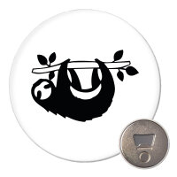 Magnet Faultier Silhouette 59mm Kühlschrankmagnet Flaschenöffner