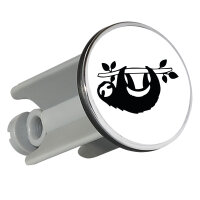 Waschbeckenstöpsel Faultier Silhouette 4cm...