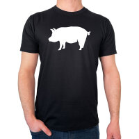 Herren T-Shirt Schwein Silhouette Größe S-3XL