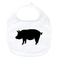 Baby Lätzchen Schwein Silhouette