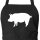 Schürze Schwein Silhouette
