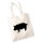 Jutebeutel Schwein Silhouette 10 Liter