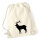 Turnbeutel Hirsch Silhouette 12 Liter