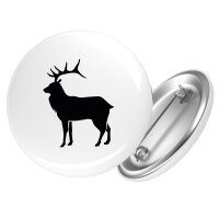 Button Hirsch Silhouette