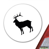 Aufkleber Hirsch Silhouette 10cm Sticker