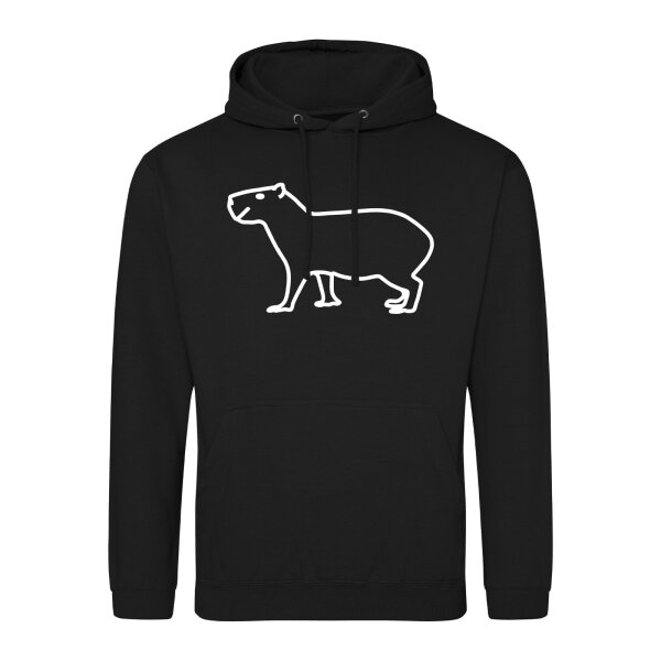 Unisex Hoodie Capybara Silhouette Größe S-3XL