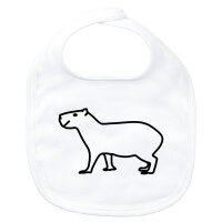 Baby Lätzchen Capybara Silhouette