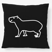 Kissen Capybara Silhouette 40x40cm