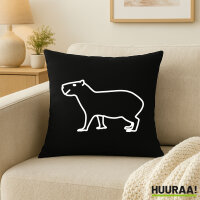 Kissen Capybara Silhouette 40x40cm