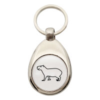 Schlüsselanhänger Capybara Silhouette