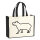 Jutetasche Capybara Silhouette 21 Liter Black