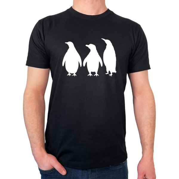 Herren T-Shirt Pinguine Silhouette Größe S-3XL