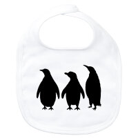 Baby Lätzchen Pinguine Silhouette