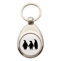 Schlüsselanhänger Pinguine Silhouette