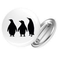Button Pinguine Silhouette