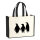 Jutetasche Pinguine Silhouette 21 Liter Black