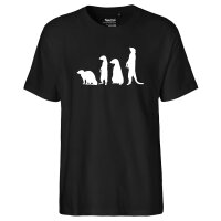 Herren T-Shirt Erdmännchen Silhouette...