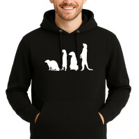Unisex Hoodie Erdmännchen Silhouette...
