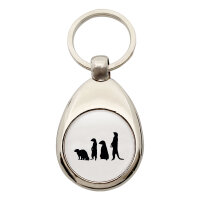 Schlüsselanhänger Erdmännchen Silhouette