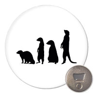 Magnet Erdmännchen Silhouette 59mm...