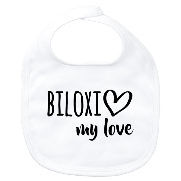 Baby Lätzchen Biloxi my love Klettverschluss