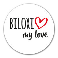 Aufkleber Biloxi my love 10cm Sticker